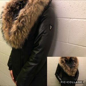 Brand new coat with real fur